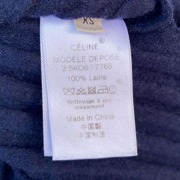 CELINE 100% Wool Cardigan - Picture 10 of 12